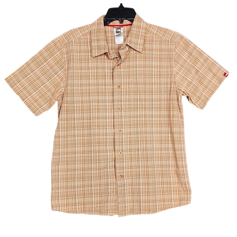 The North Face Mens‎ Button Up Shirt Medium Plaid Short Sleeve Casual Outdoor